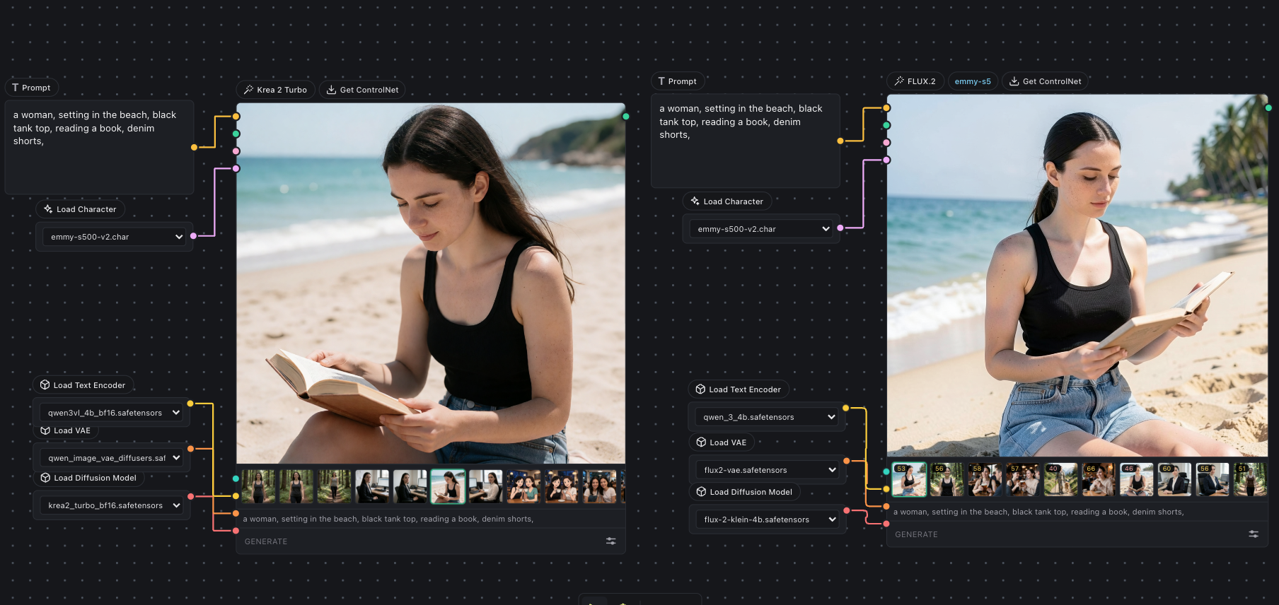 Flux 2 + Krea 2: Multi model portable consistent characters(Training only) preview 1